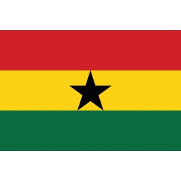 Drapeau Autocollant Ghana 5 cm