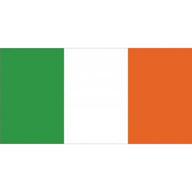 Drapeau Autocollant Irlande 10 cm Drapeau Autocollant Irlande 10 cm