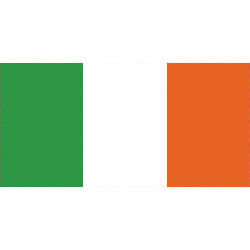 Drapeau Autocollant Irlande 10 cm