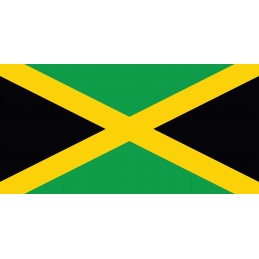 Drapeau Autocollant Jamaïque 10 cm