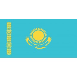 Drapeau Autocollant Kazakhstan 10 cm