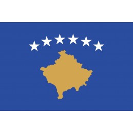 Drapeau Autocollant Kosovo 10 cm