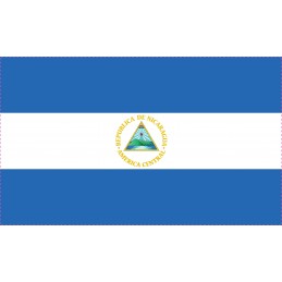 Drapeau Autocollant Nicaragua 10 cm