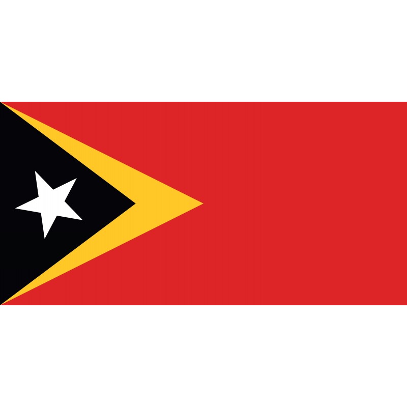 Drapeau Autocollant Timor Oriental 10 cm