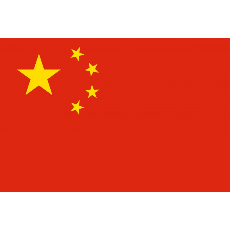 Drapeau Autocollant République Chine 10 cm Drapeau Autocollant République Chine 10 cm