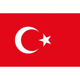 Drapeau Autocollant Turquie 10 cm