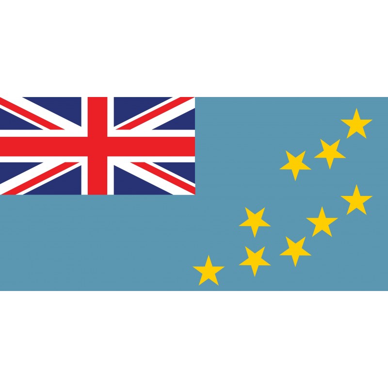 Drapeau Autocollant Tuvalu 10 cm Drapeau Autocollant Tuvalu 10 cm