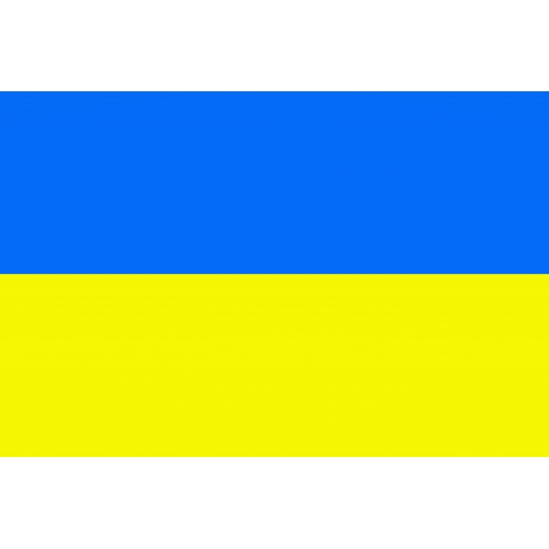 Drapeau Autocollant Ukraine 10 cm