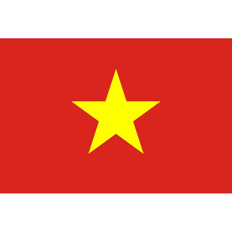 Drapeau Autocollant Vietnam 10 cm Drapeau Autocollant Vietnam 10 cm