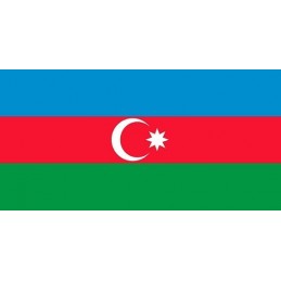 Drapeau Autocollant Azerbaïdjan 10 cm