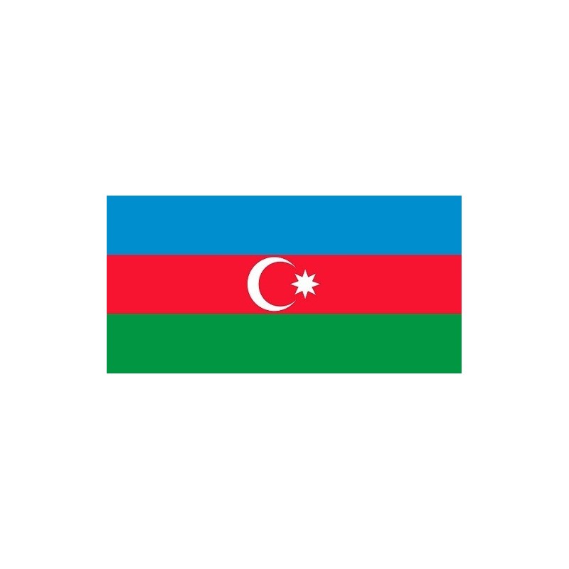 Drapeau Autocollant Azerbaïdjan 10 cm Drapeau Autocollant Azerbaïdjan 10 cm