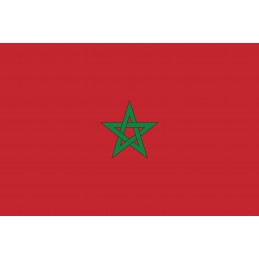 Drapeau Autocollant du Maroc 10 cm