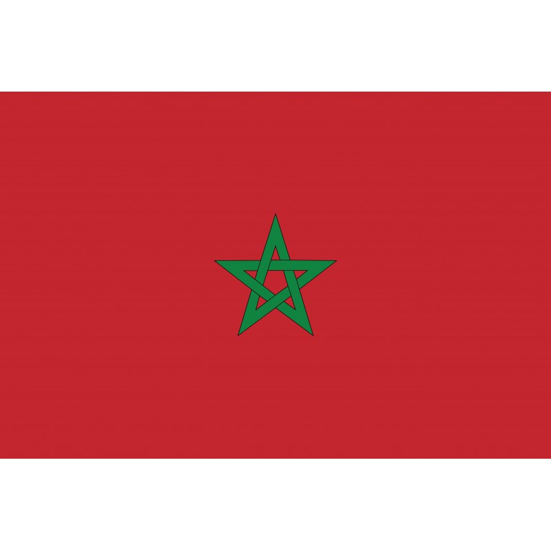 Drapeau Autocollant du Maroc 10 cm