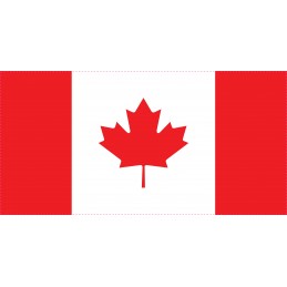 Drapeau Autocollant Canada 10 cm