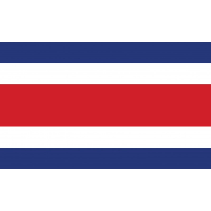 Drapeau Autocollant Costa Rica 10 cm Drapeau Autocollant Costa Rica 10 cm