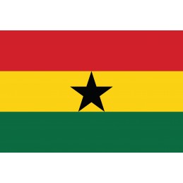 Drapeau Autocollant Ghana 10 cm
