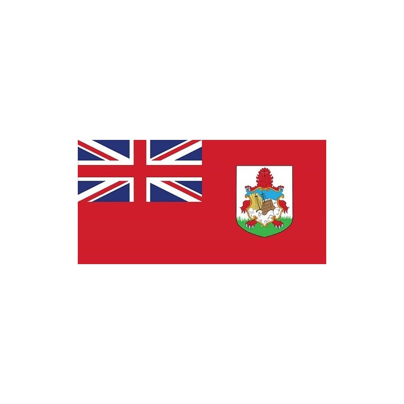 Drapeau Autocollant Des Bermudes 10 cm Drapeau Autocollant Des Bermudes 10 cm