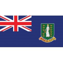 Drapeau Autocollant Des Îles Vierges Britanniques 10 cm
