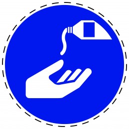 Panneau Autocollant D’Obligation - Utiliser une Crème de Protection