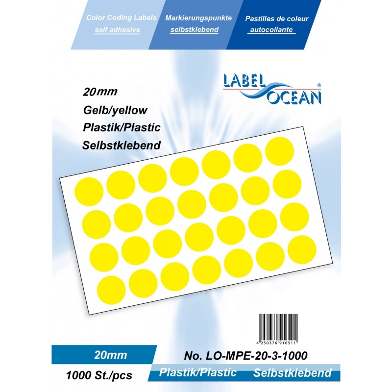Lot De 6528 Pastilles Adhésives Multicolores 6 Mm - Autocollants Ronds Pour Organisation Bureau, École