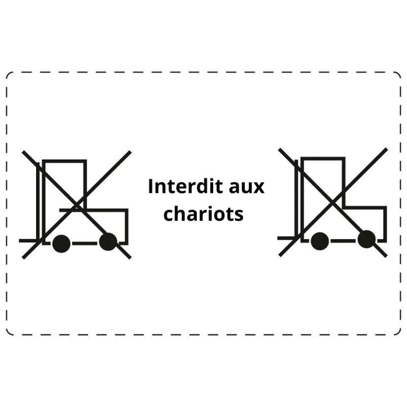 Étiquette d'expédition "Interdit aux chariots élévateurs" Étiquette d'expédition "Interdit aux chariots élévateurs"