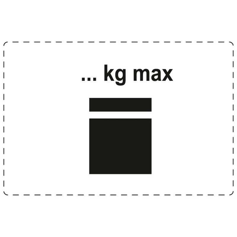 Étiquettes d'expédition "Poids maximum" Étiquettes d'expédition "Poids maximum"