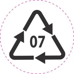 Étiquette de recyclage (OTHER) 'Code de recyclage 07'