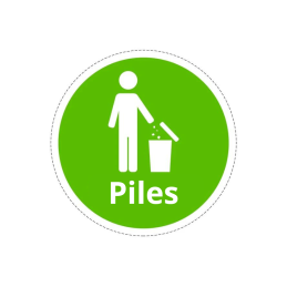 Étiquette de tri des déchets "PILES"