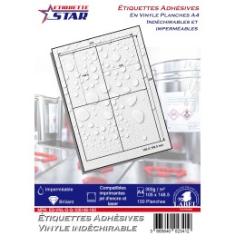 Planche étiquette à...